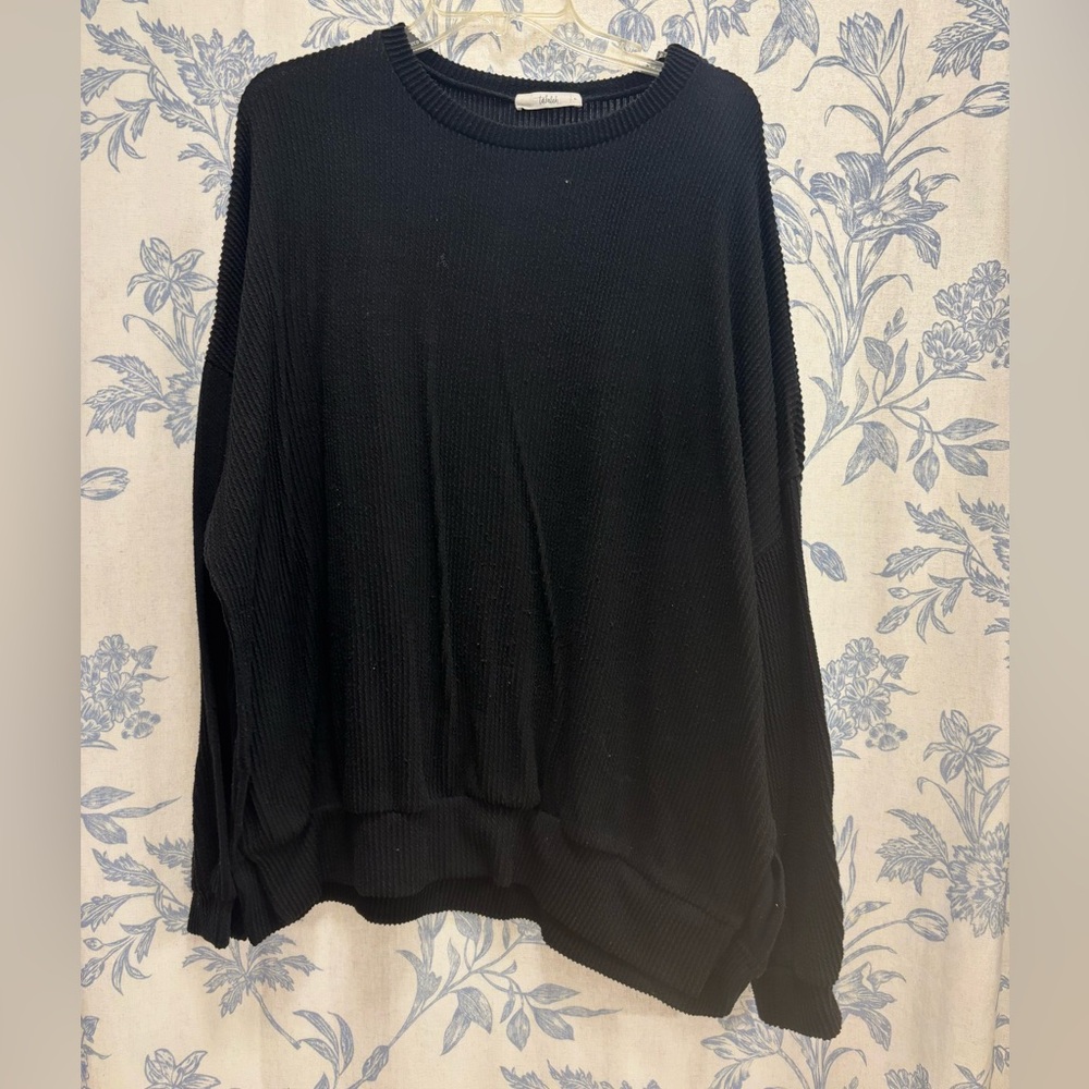 L black Talulah long sleeve shirt.
